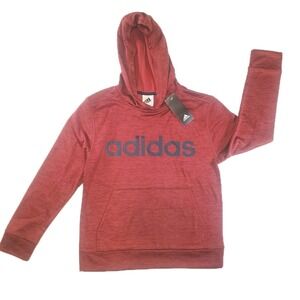 Adidas Pullover Hoodie With Front Pocket Youth‎ Medium Spellout Maroon 10/12 New
